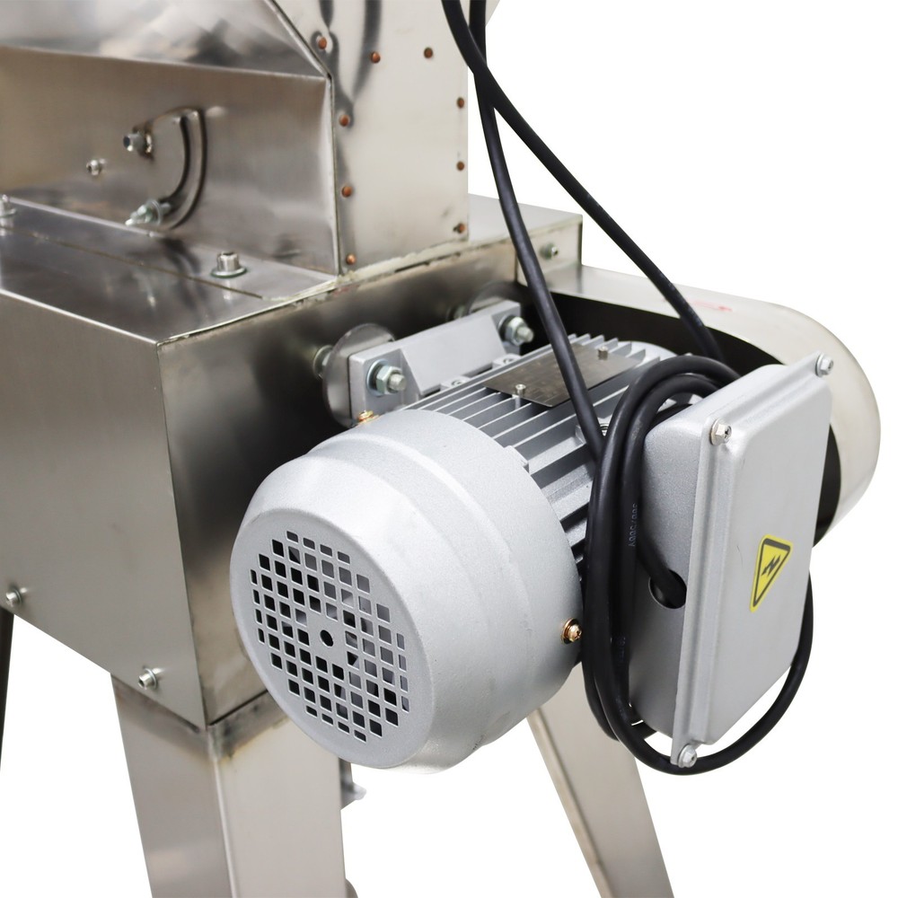 Stainless Steel Multi-functional Roller Crusher Malt Crushing Machine 110V 1HP