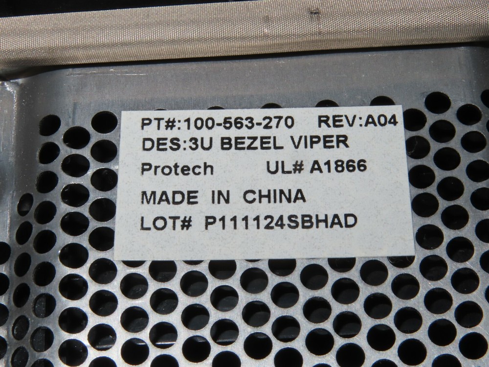 EMC DAE Disk Expansion Array Bezel Data Domain ES30 3U Viper 100-563-270 NO KEY