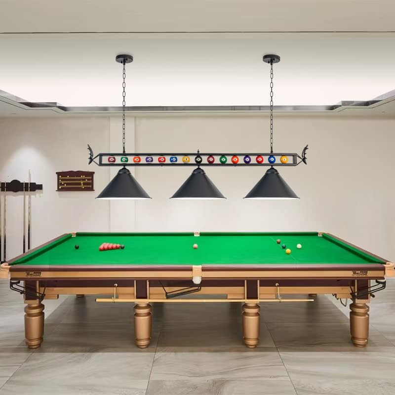 Pool Table Light, 58" Billiard Light for 7' 8' 9' Pool Table, Hanging Billiards