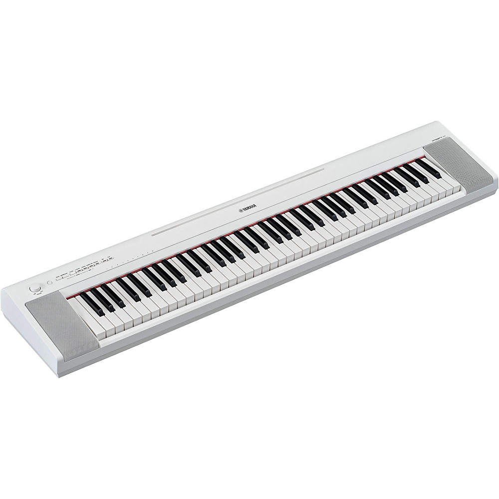 Yamaha Piaggero NP-35 76-Key Portable Keyboard Essentials Bundle White