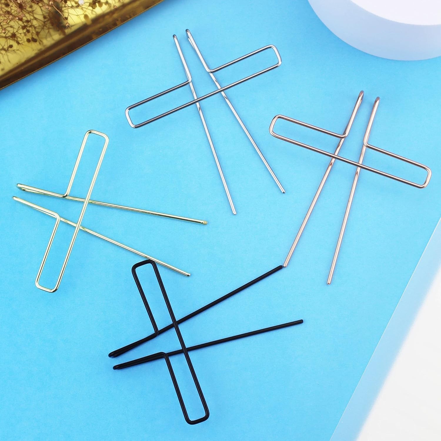 Music Book Metal Clip Pack of 4 Book Page Holder for Reading, 4 Colors Book Open