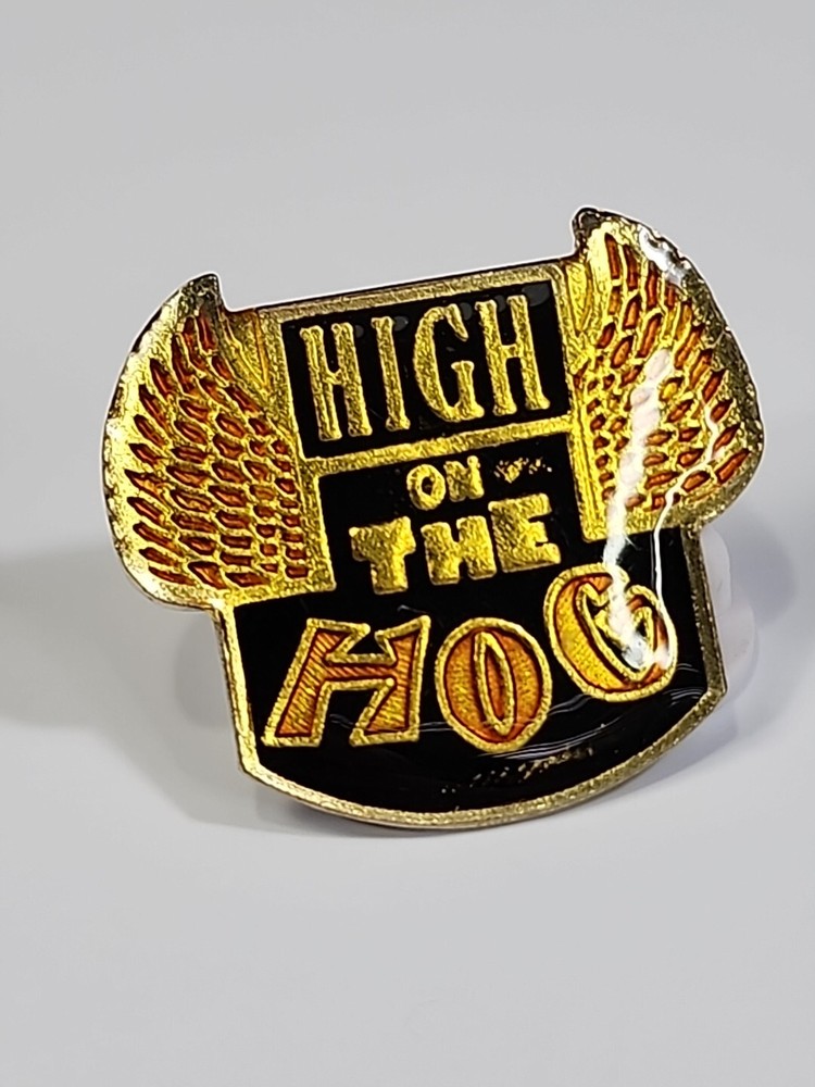 High On The Hog Motorcycle Lapel Pin