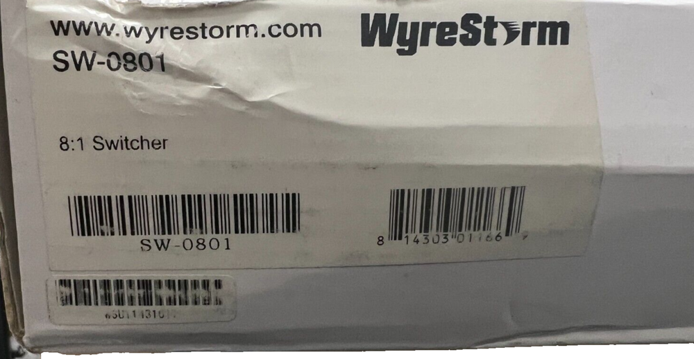WyreStorm 8 Input 1 Output Converter/Switcher SW0801 Open Box
