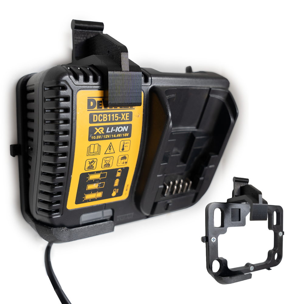 Wall Mount for DeWALT Multi-Voltage Charger DCB115-XE | 3D Printed