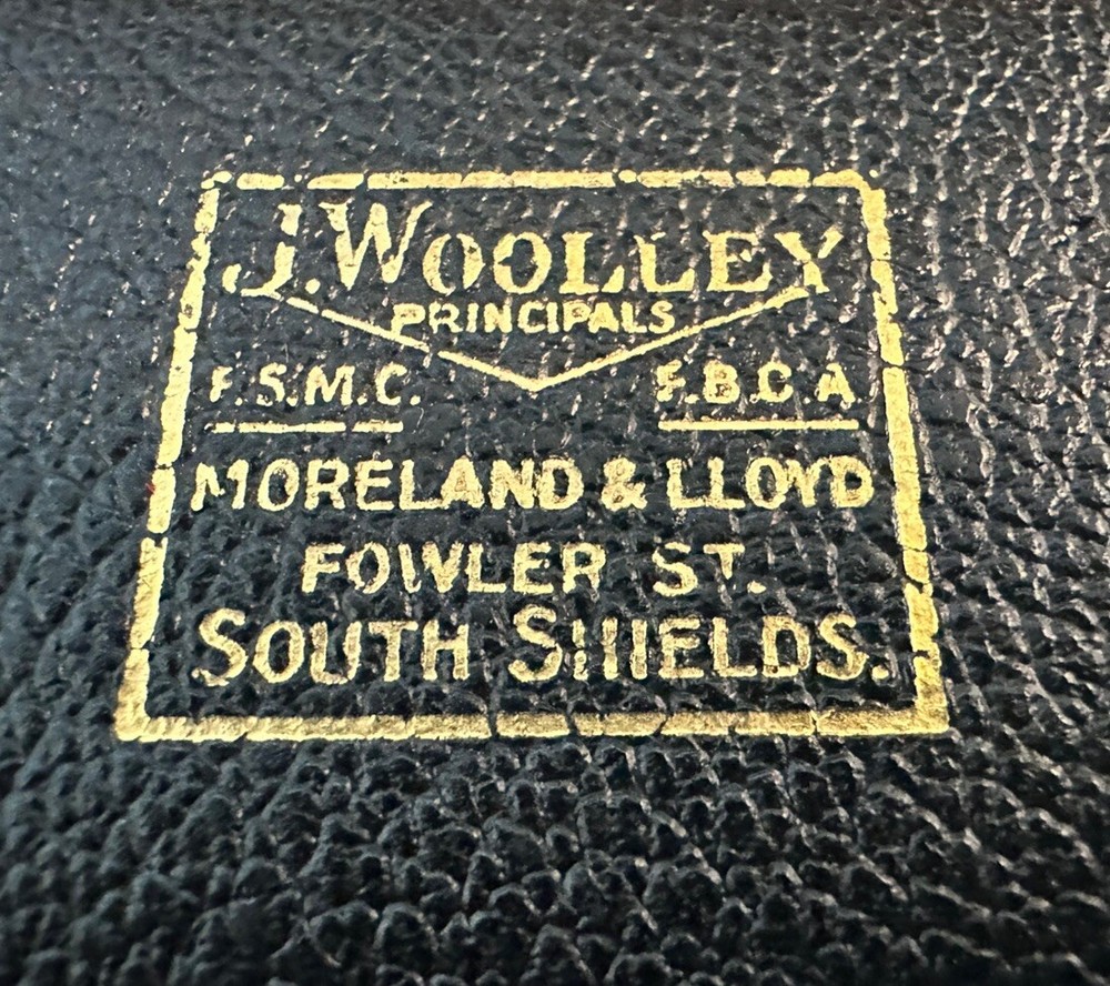 Antique J. Woolley Hard Shell Spectacles/Eyeglass Case