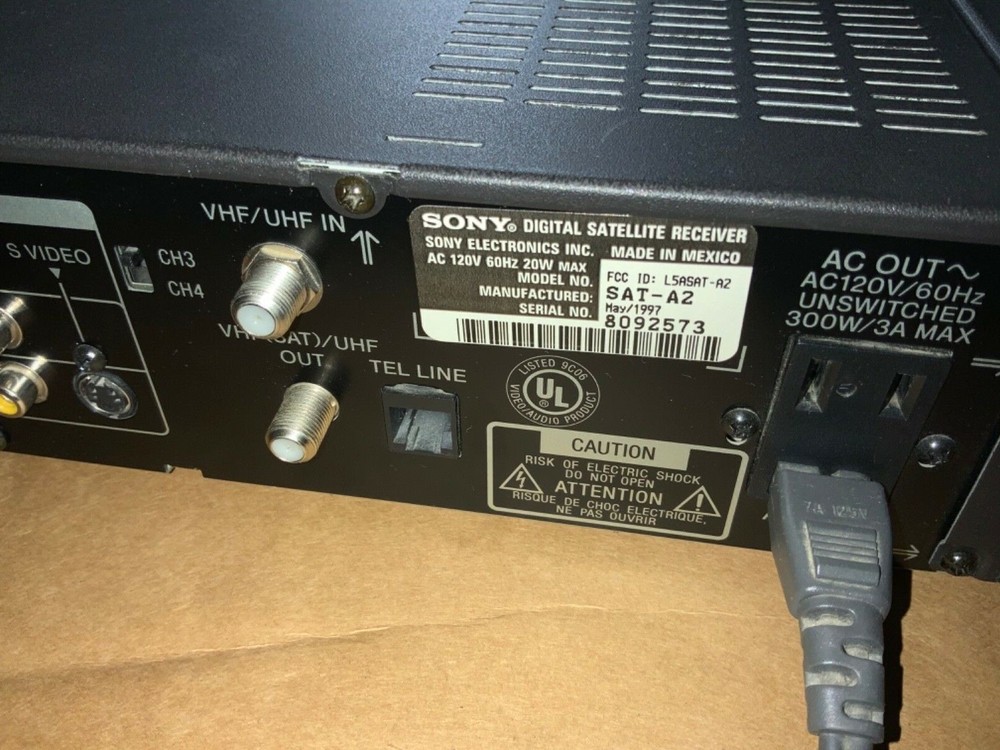 Sony Satellite Receiver SAT-A2 Excellent Condition No Remote