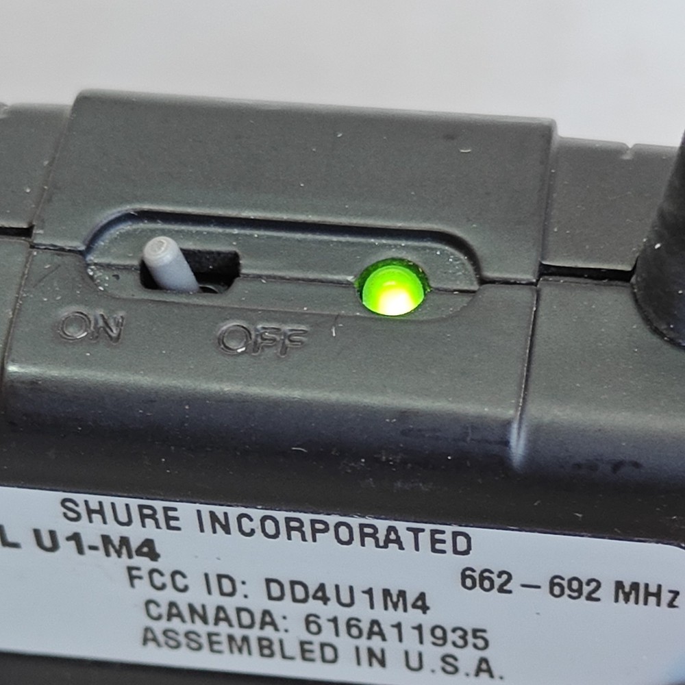 Shure U1-M4 Bodypack Transmitter - Frequency 662-692 MHz