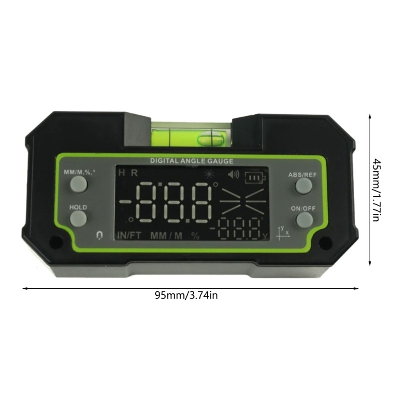 DualAxis Inclinometer 4x90° Finder Data Transfer Measurement Tool