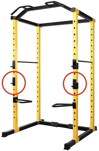 Multi-Function Power Cage with J-Hooks, Safety Straps, LAT Pulldown & Cable Cros