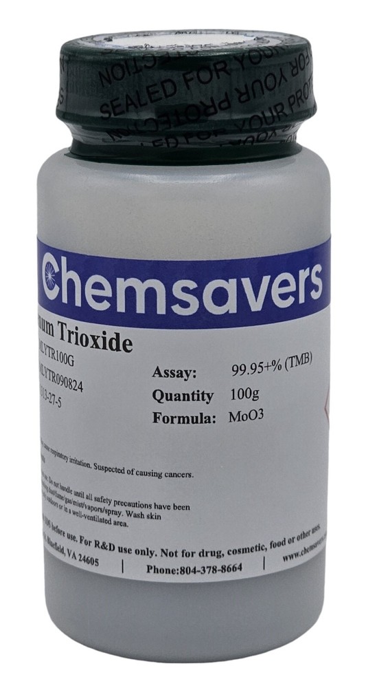 Molybdenum Trioxide, 99.95+% (Trace Metals Basis), 100g
