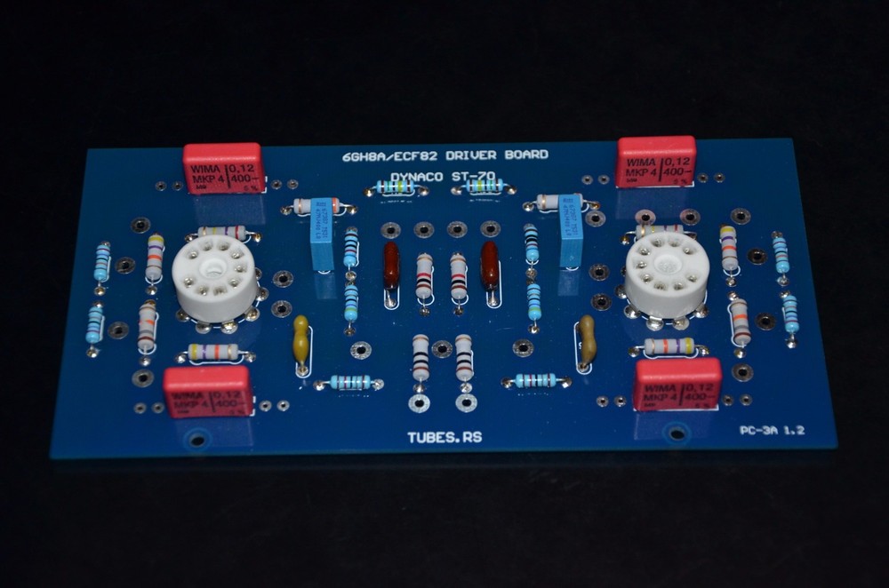 DYNACO ST-70 6GH8 Stuffed Driver board PC-3 PCB + matched pair 6GH8A EI Philips