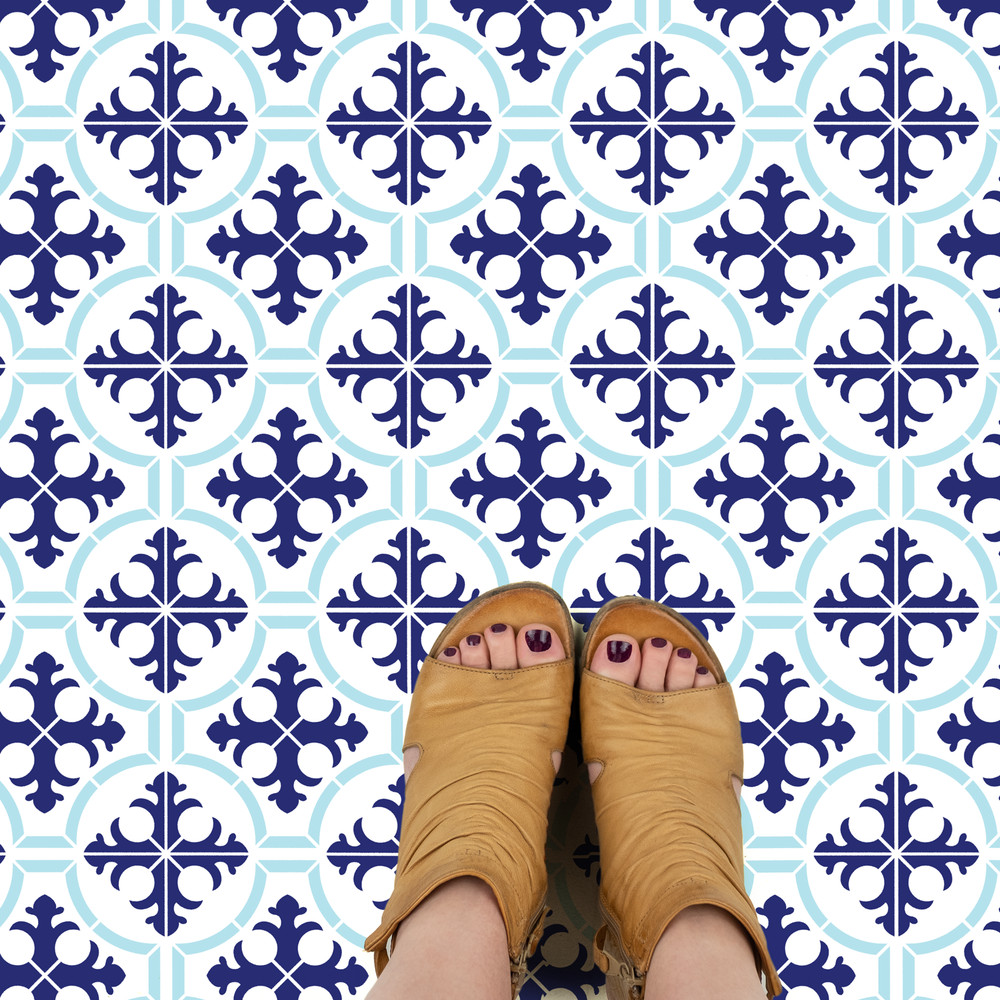 Yarrow Tile Stencil - Durable & Reusable Mylar Stencils