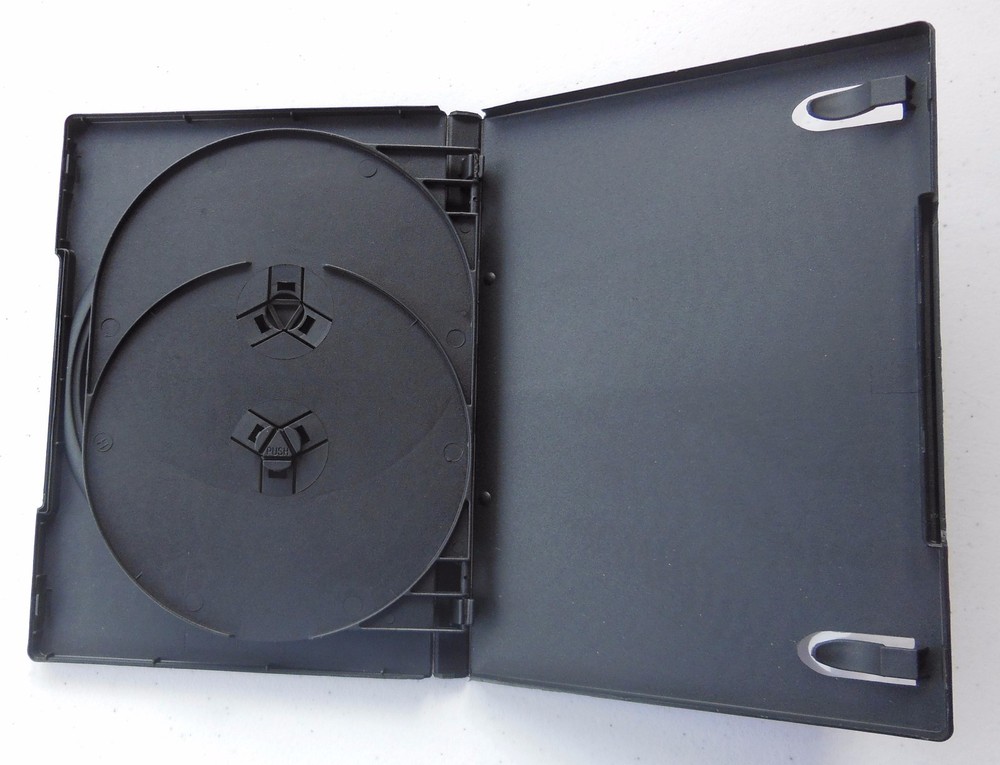 CD DVD Storage Case Holder Box - Holds 3 CD's / DVD's