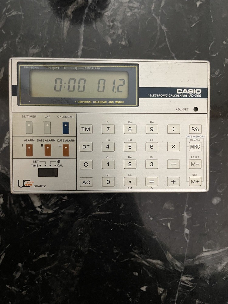 CASIO UC-360 MUSIC Calculator Used Working