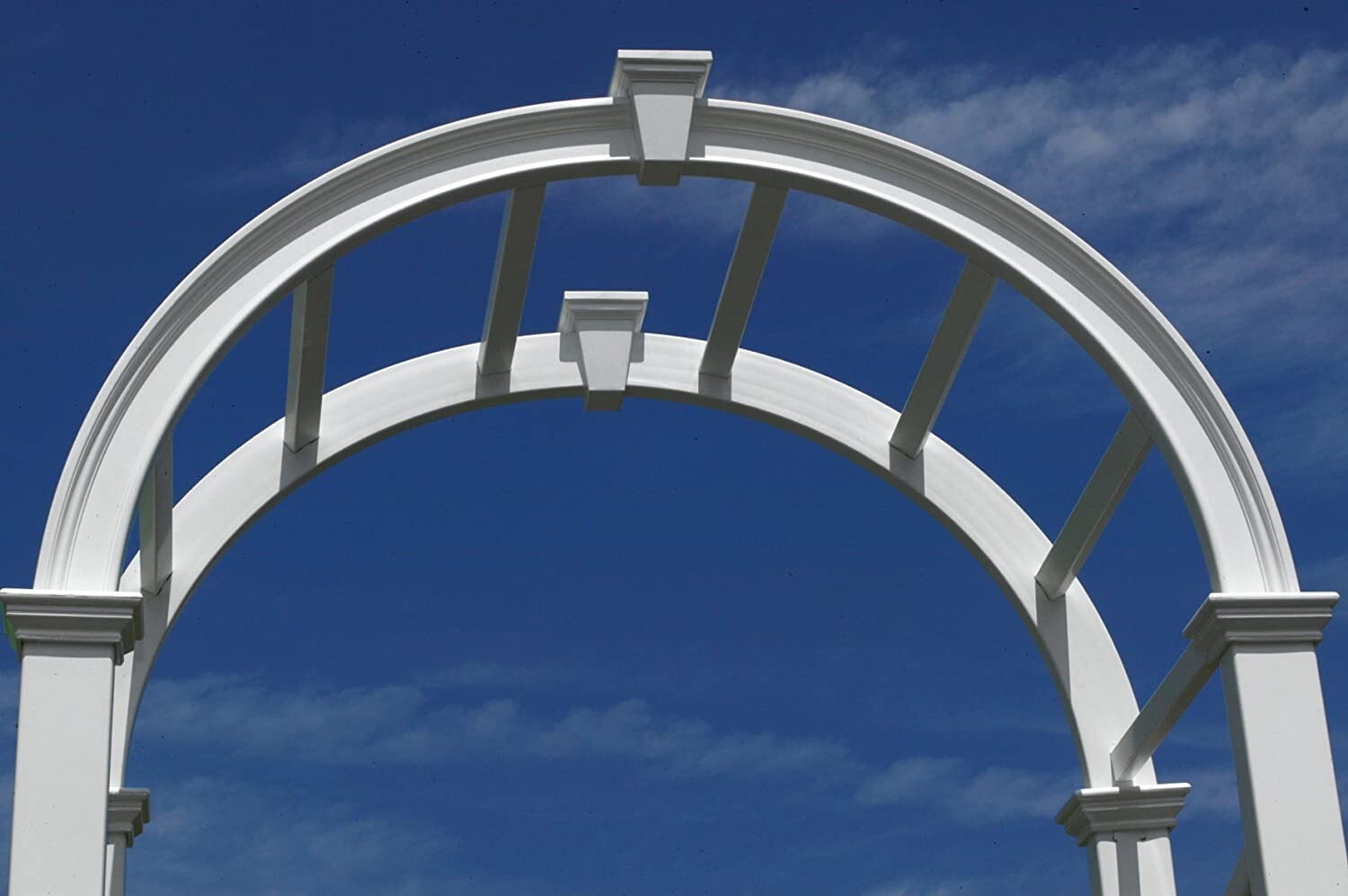 VITA VIENNA Arbor Decorative Vinyl Garden Patio Wedding Arch Trellis w/WARRANTY