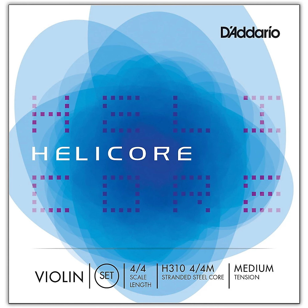 D'Addario Helicore Violin Set Strings 4/4 Size Medium