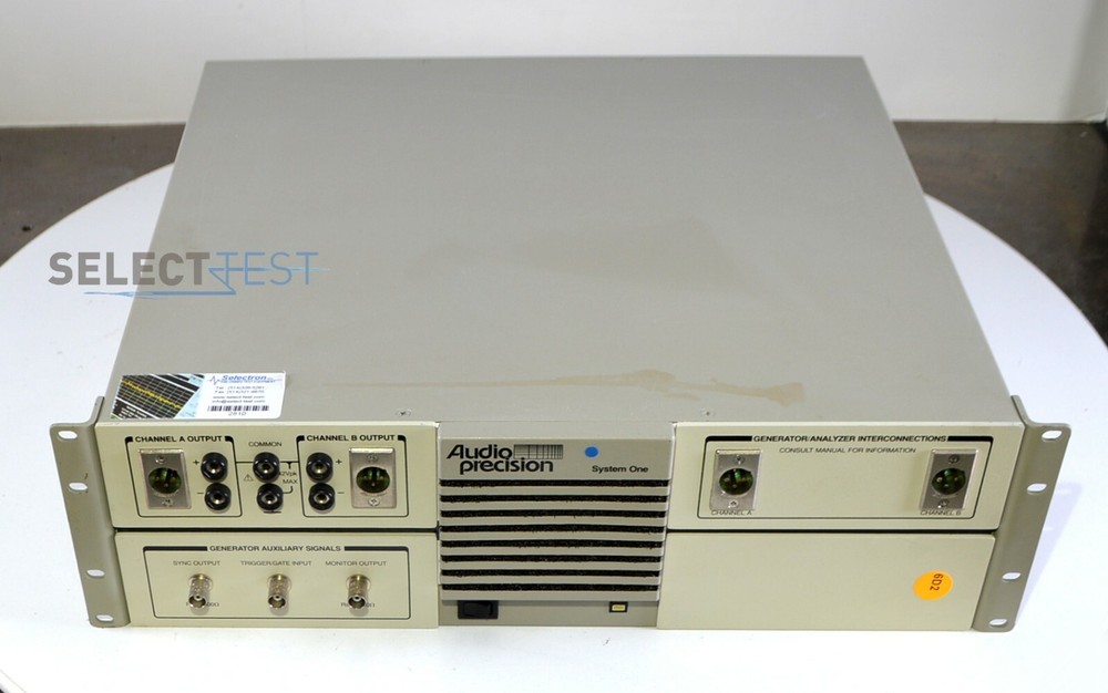 AUDIO PRECISION SYS-20G SYSTEM ONE ANALOG AUDIO TESTER, 2-CHANNEL GENERATOR