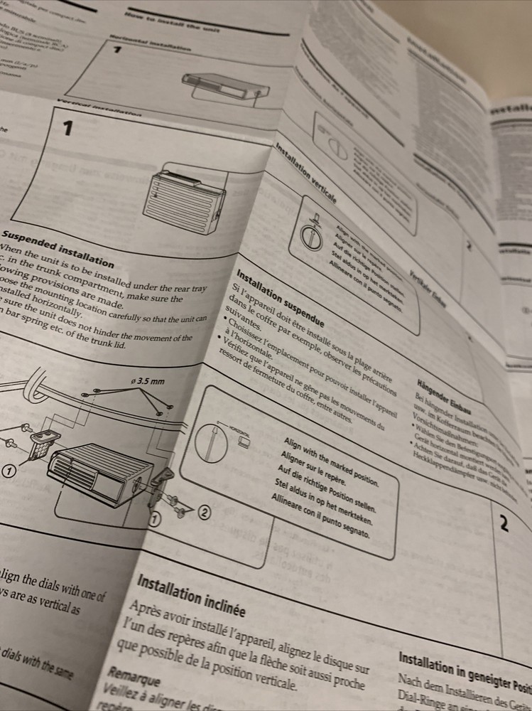 Sony Compact Disc Changer Operating instructions CDX-T69 Original (2002)