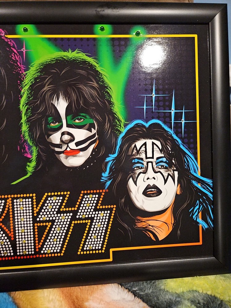 Kiss Catalog Led Lighted Artwork 2004 AUCION Signature Network Collectible