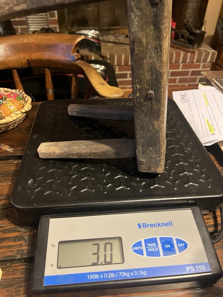 Primitive mortise and tenon tiny wooden stool