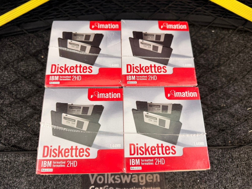 New Sealed Imation 3.5" High Density Diskettes - IBM Formatted 1.44 MB - 50-Pack