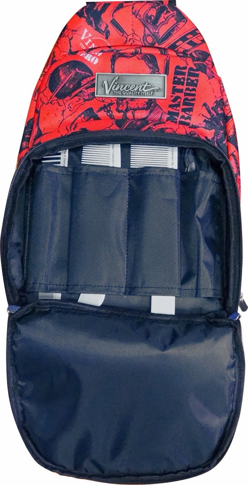 Vincent Clipper Trimmer One Shoulder Bag - Barber Tool Bag Red