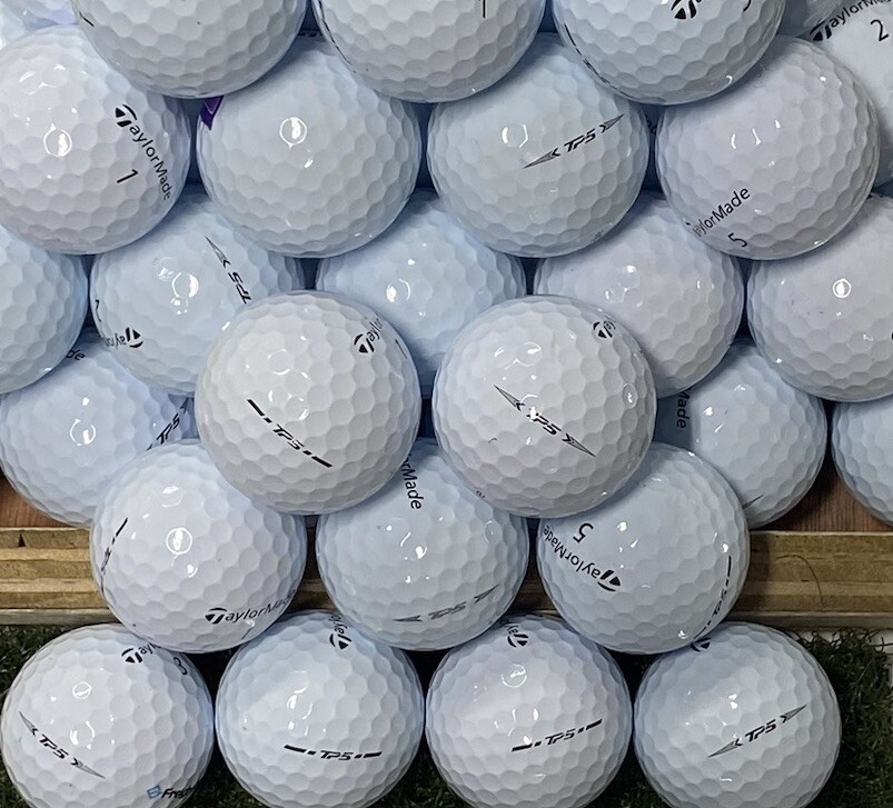 50 Taylormade TP5 5A Mint Condition Used White Golf Balls AAAAA
