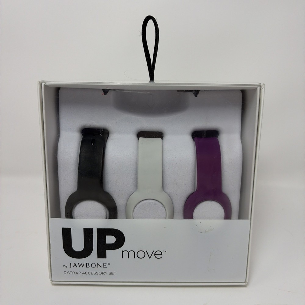 UP Move by Jawbone Activity Tracker 3 Strap Accessory Set Violet White Black