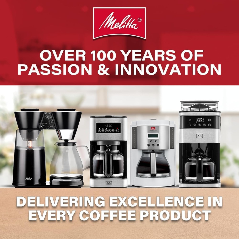Melitta Aroma Tocco Glass Automatic and Programmable 10-Cup Drip Coffee Maker