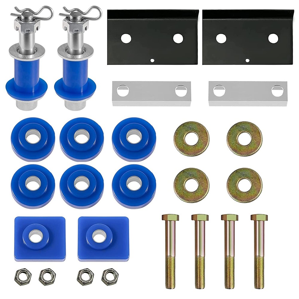 New Engine Hood Hinge Pivot Bushing & Mounting Bolt Set Kits For Peterbilt 379