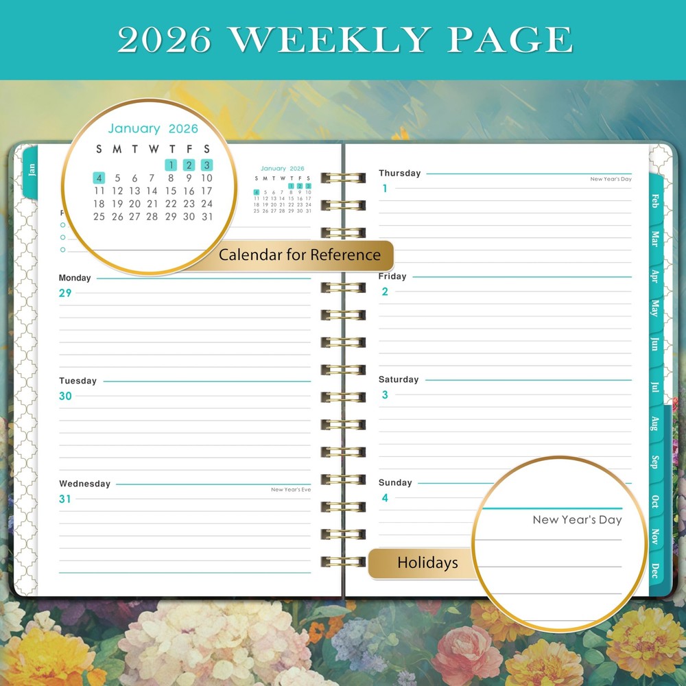 2026 Planner - Planner 2026, January - December Weekly & Mo