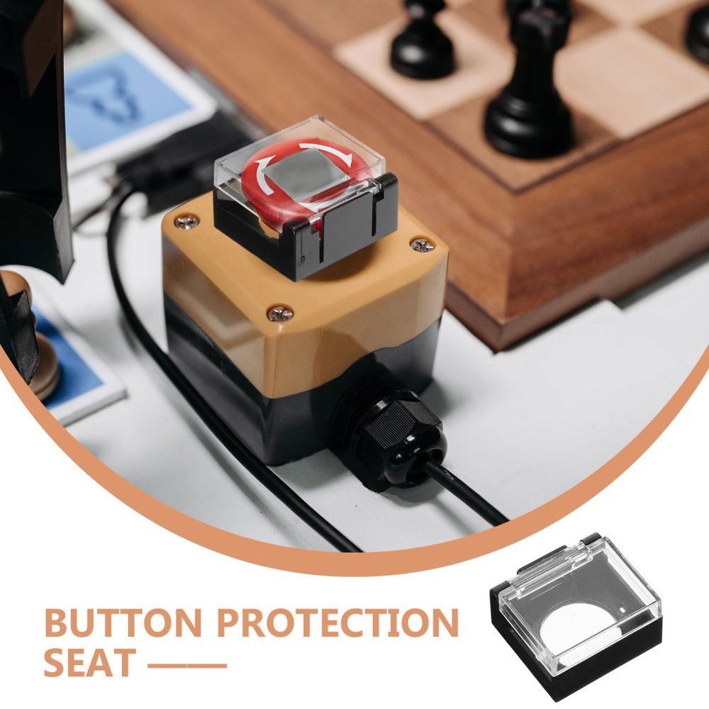 10pcs Push Button Covers Safety Covers Push Guard Plastic Protectors