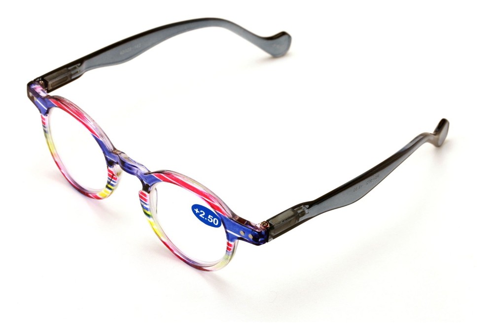 Professor Round Circle Reader Spring Hinges Men Women Translucent Reading glasse