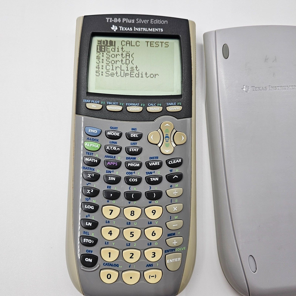 Texas Instruments TI-84 Plus Silver Edition Graphing Calculator tested.