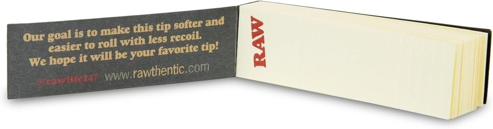 RAW Black Rolling Tips | 5 Packs | 50 Tips Per Pack