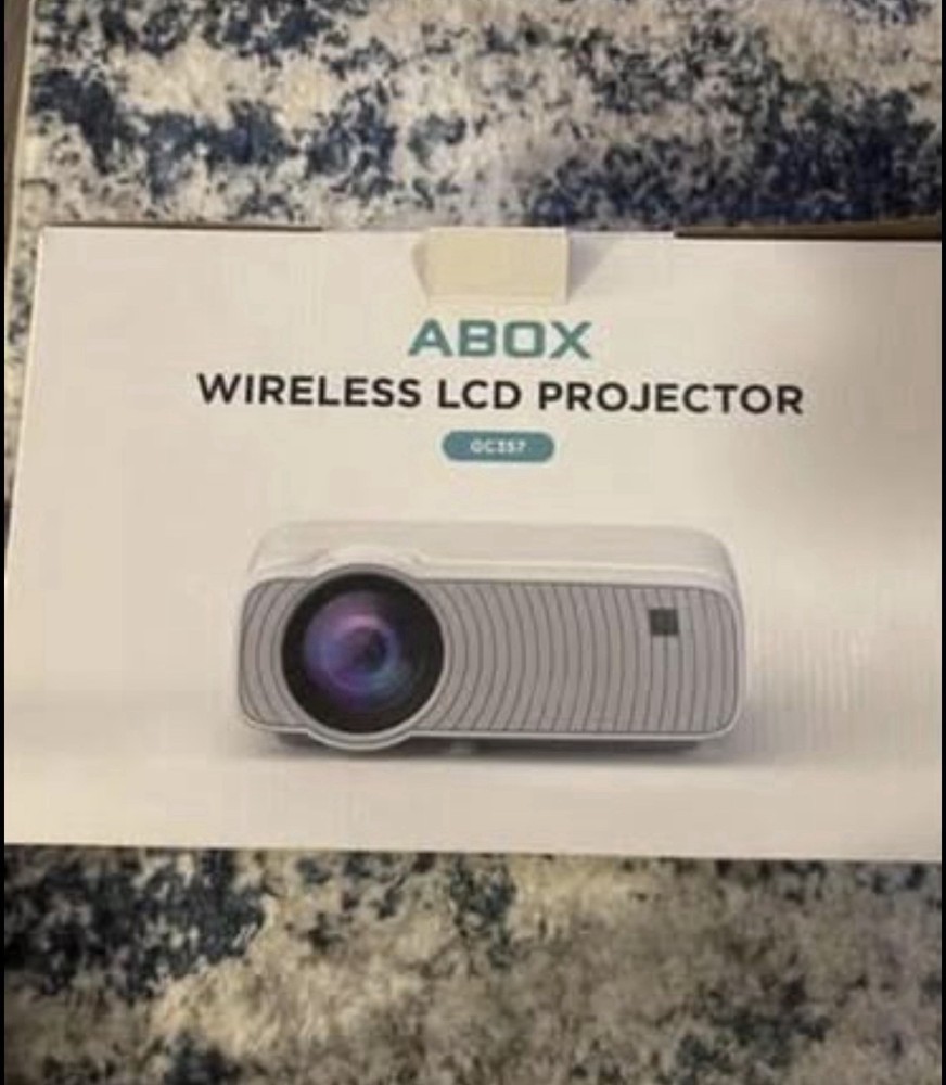 ABOX GC357 Wireless LCD Projector 1080p White WiFi Multiple Inputs