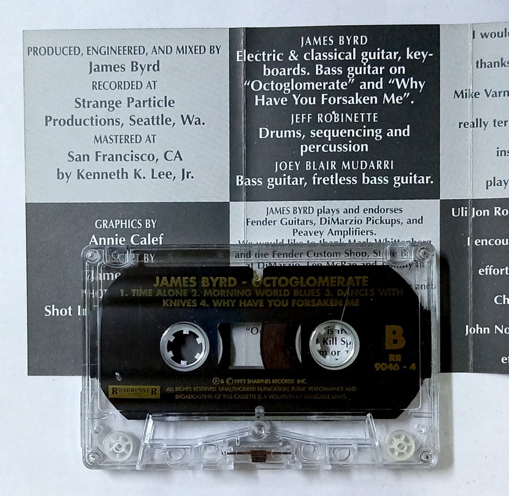 Octoglomerate by James Byrd 1993 Roadrunner Malaysia Cassette TapeRoadrunner