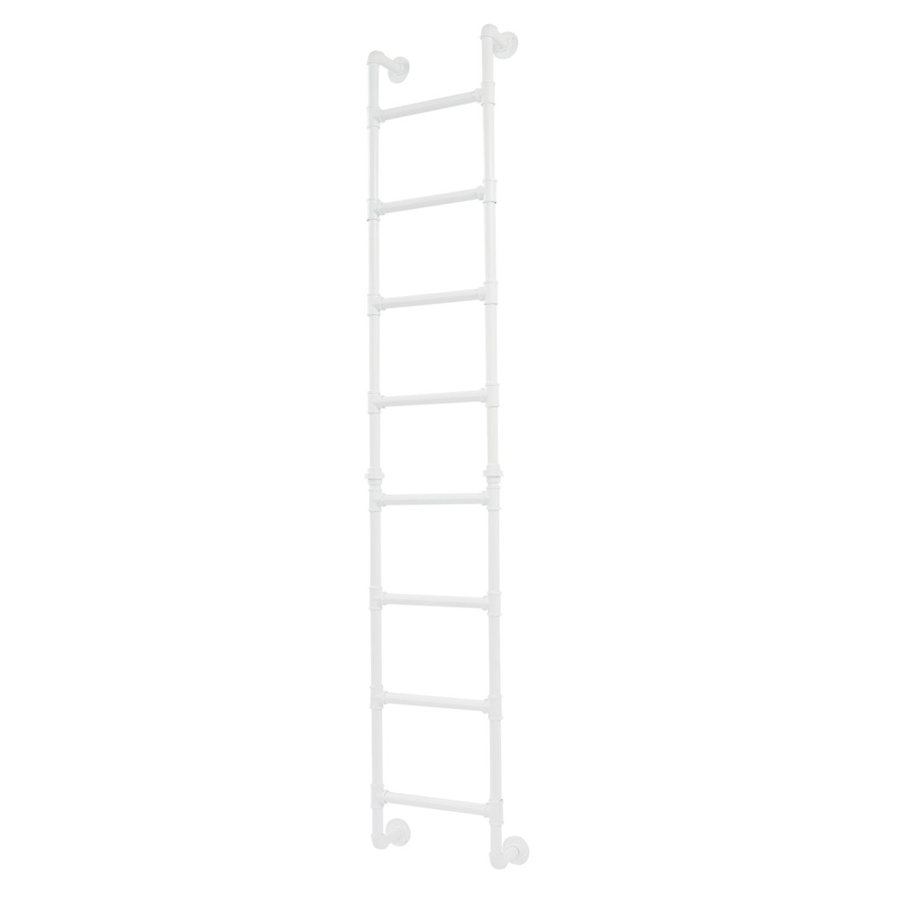8 Steps Ladder 95.67" H Multi-function Wall-mounted Stairs Bunk Bed Loft Attic