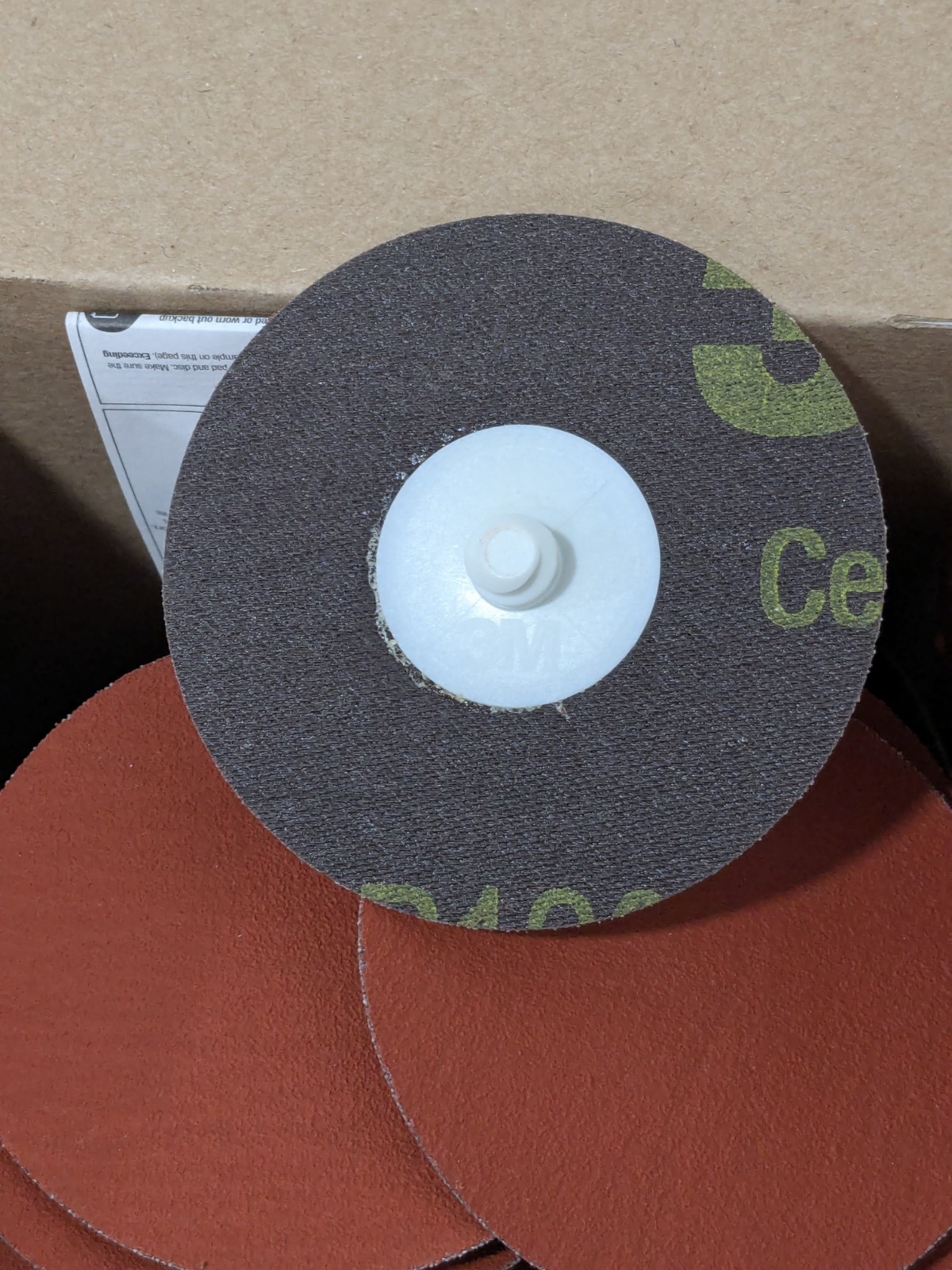 3M Quick-Change Disc: Roloc TR, 3" Dia, 120 Grit Box of 50 7000000557