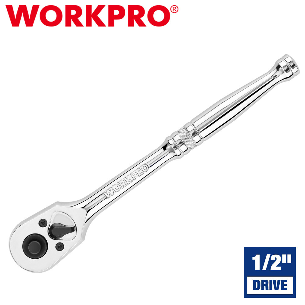 WORKPRO 1/2" Drive Ratchet Handle Quick-Release Reversible Ratchet Sets 72-Tooth