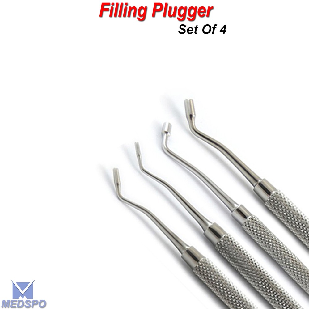 Dentists Filling Plugger Composite Flat Plastic Restorative Cavities Instruments