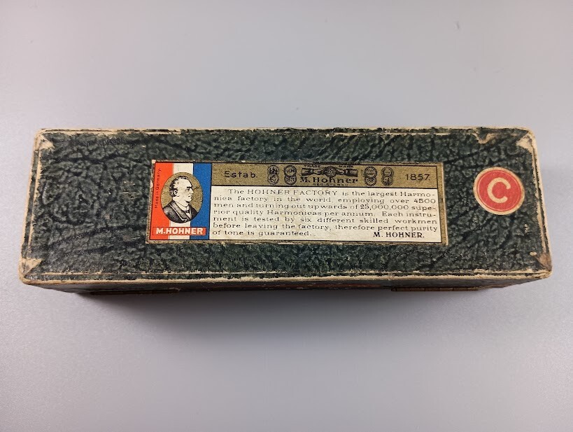 Vintage Chromatic Harmonica - M. Hohner Super Chromonica in Box - C