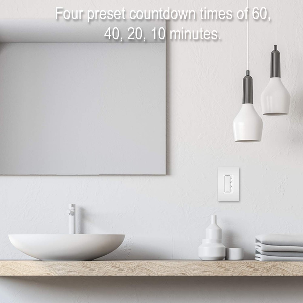 Legrand Radiant Digital Countdown Timer Rocker Light Switch, For Home Lightin...