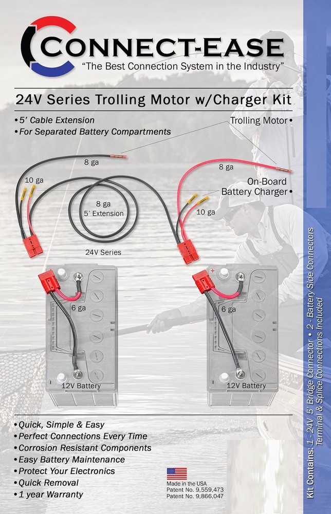 CONNECT EASE 24V TROLLING MOTOR SEPARA- RCE24VB5CHK