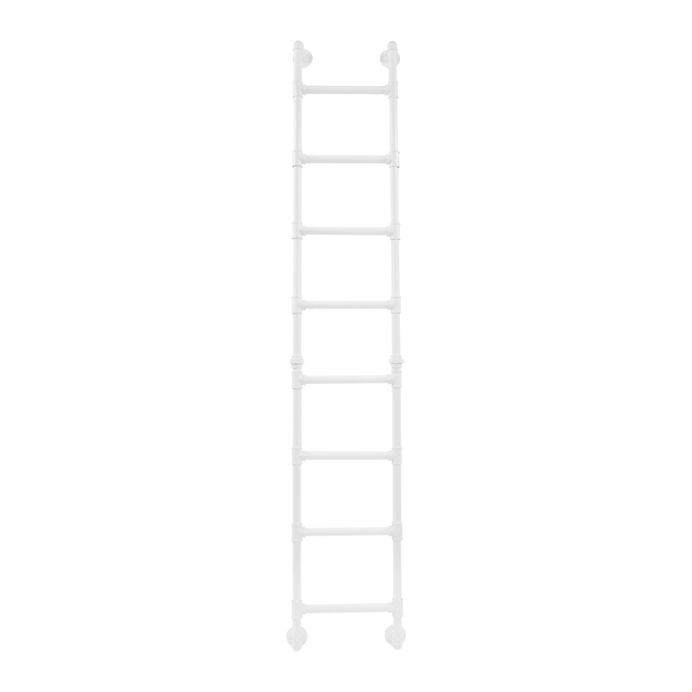 8 Steps Ladder 95.67" H Multi-function Wall-mounted Stairs Bunk Bed Loft Attic