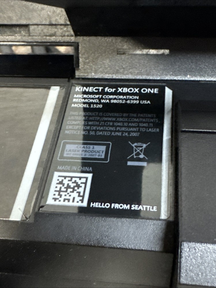 Microsoft Xbox One Kinect Sensor Bar - Black Model 1520