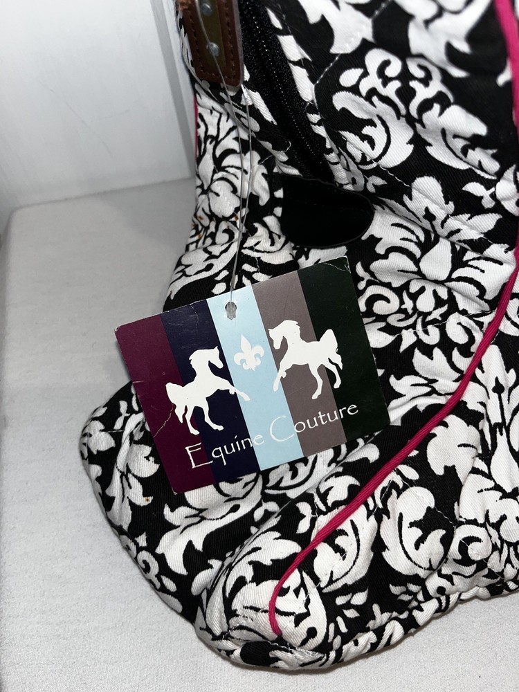 Equine Couture Black And White Boot Bag