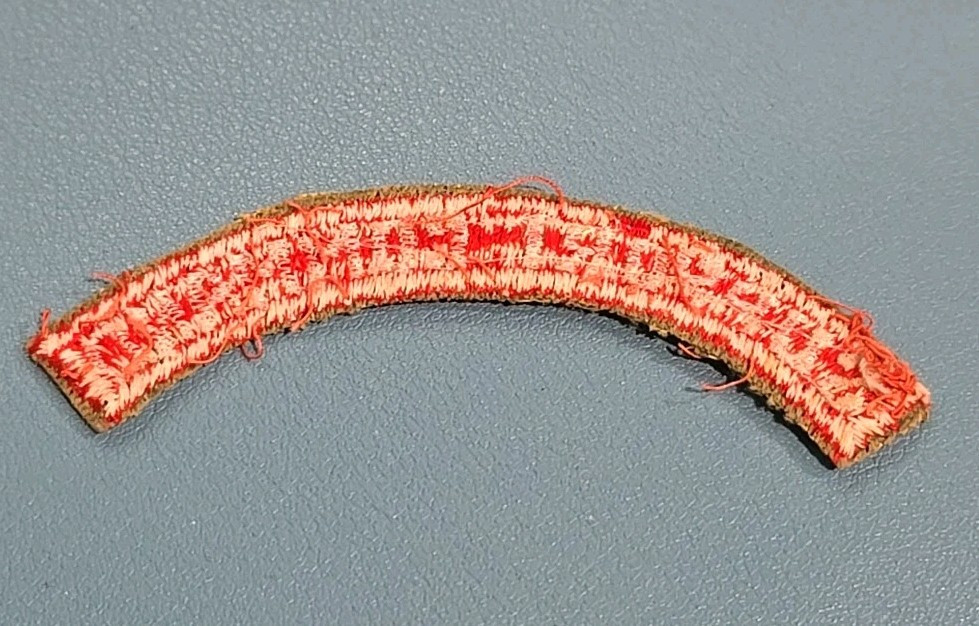 Vintage-Support Command Patch Tab-Red/White-Cut Edge-Snow Back-Off Uniform*