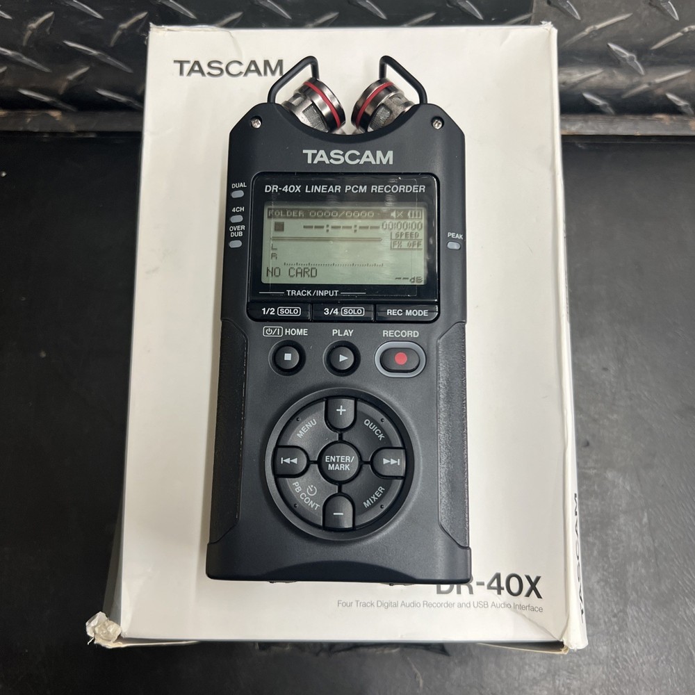 Tascam DR-40X Linear PCM Portable Digital Recorder