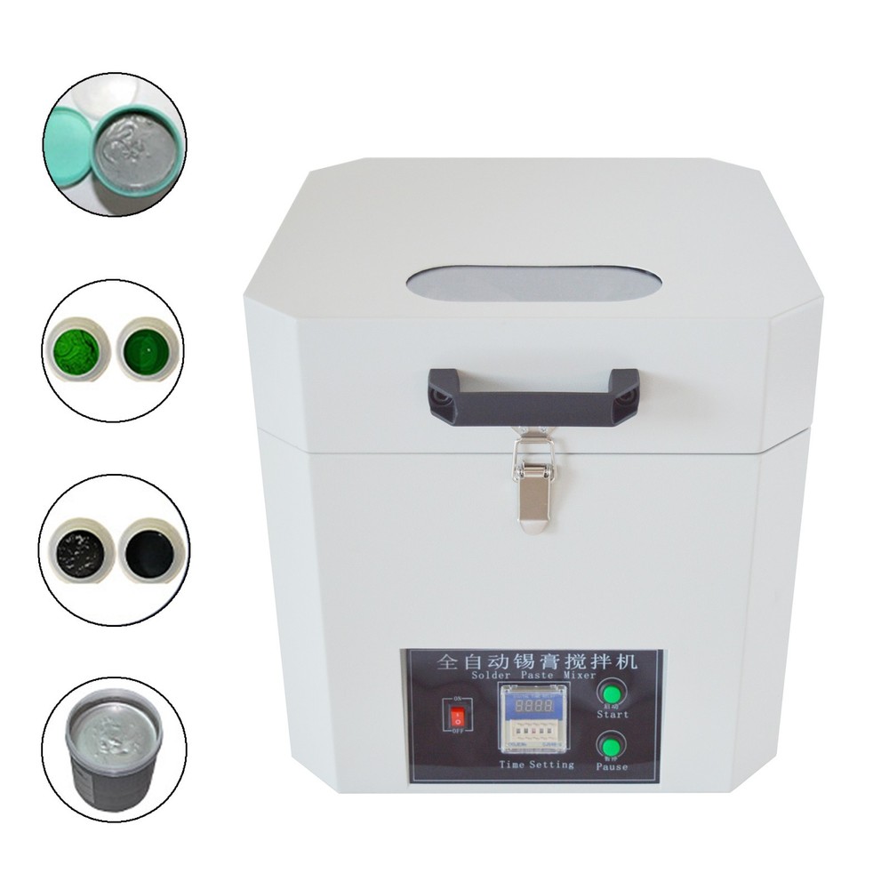 Automatic Paste Mixer Adjustable Time Speed 500g Aolder Paste Pot 110V 60W